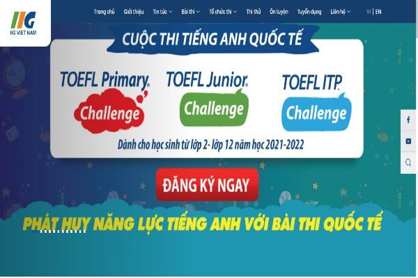 website thi thử toefl