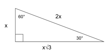 Tam giác 30-60-90: Tỷ lệ cạnh